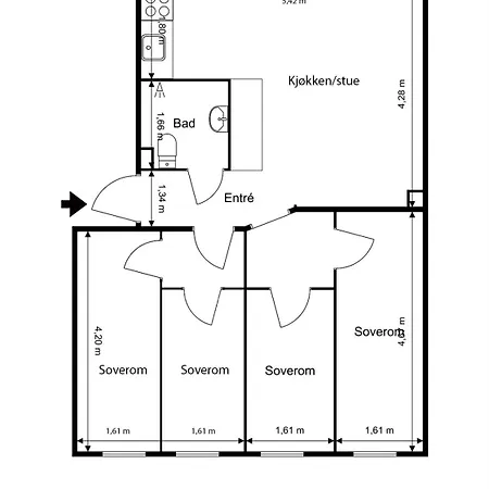Newly Renovated 4-bedroom In Apartamento